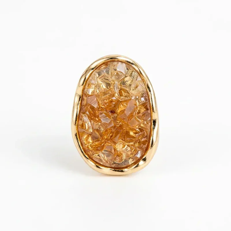 Orange Crystal Mosquito Coil Ear Clips for Women - image 1