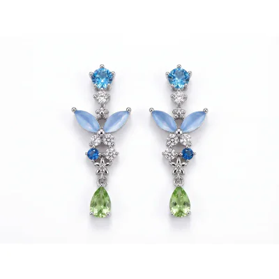Light Luxury Zircon Stud Earrings Wholesale