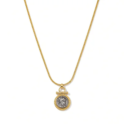 Roman Coin Pendant Necklace