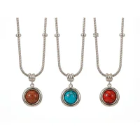 Coffee Gold Zodiac Cat's Eye Snake Chain Necklace