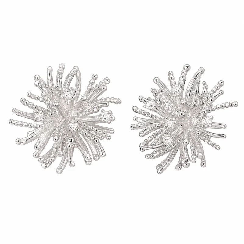 Electroplated Zircon Earrings Necklace Bracelet Set - hình ảnh 1