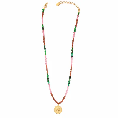 Colorful Pearl Gem Clavicle Chain