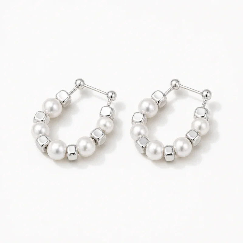 925 Sterling Silver Inlaid Pearl - image 1