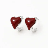 Women's Red Geometric Light Luxury Earrings