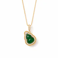 Gold Plated Copper Gourd Pendant Necklace