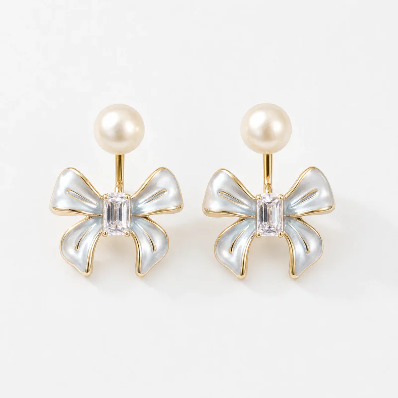 Bow Pearl Earrings 2025 New - image 1