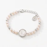 Colorful Shell Butterfly Pearl Bracelet