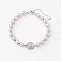 Women's Manta Rose Violet High Luster French Pearl Bracelet