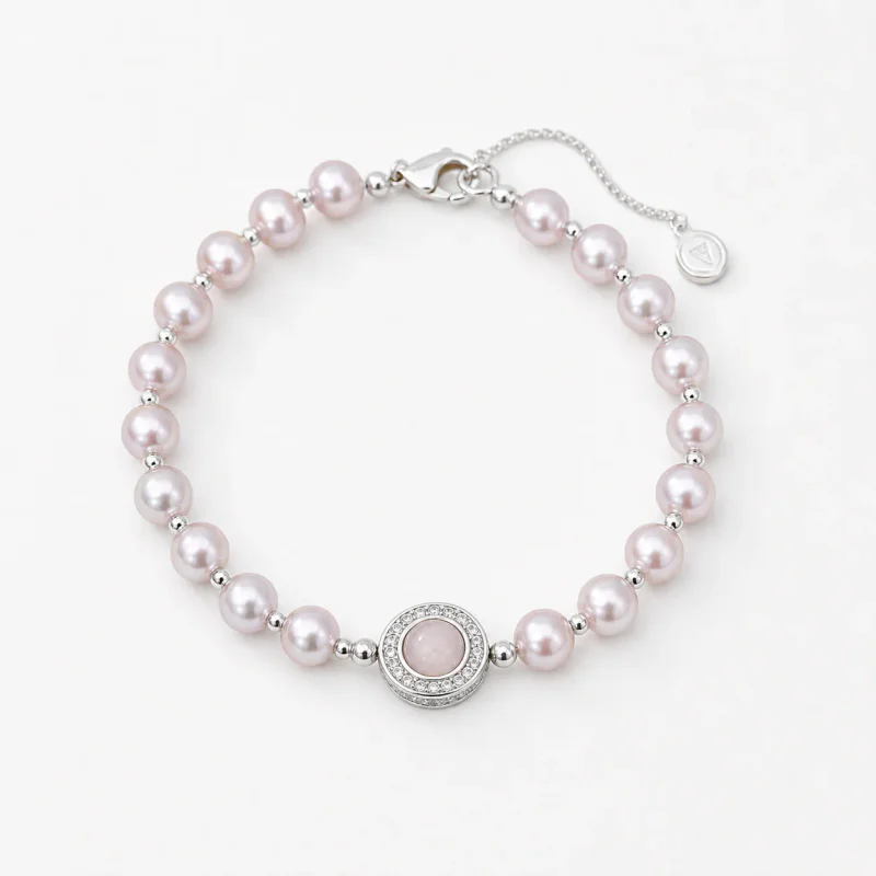 Women's Manta Rose Violet High Luster French Pearl Bracelet - image 1