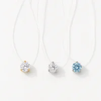 925 Sterling Silver Water Drop Zircon