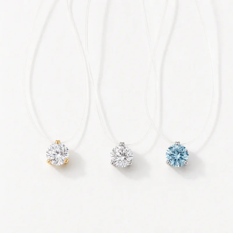 925 Sterling Silver Water Drop Zircon - image 1