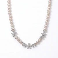 2025 Women's Butterfly Manta Rose Pearl Clavicle Necklace