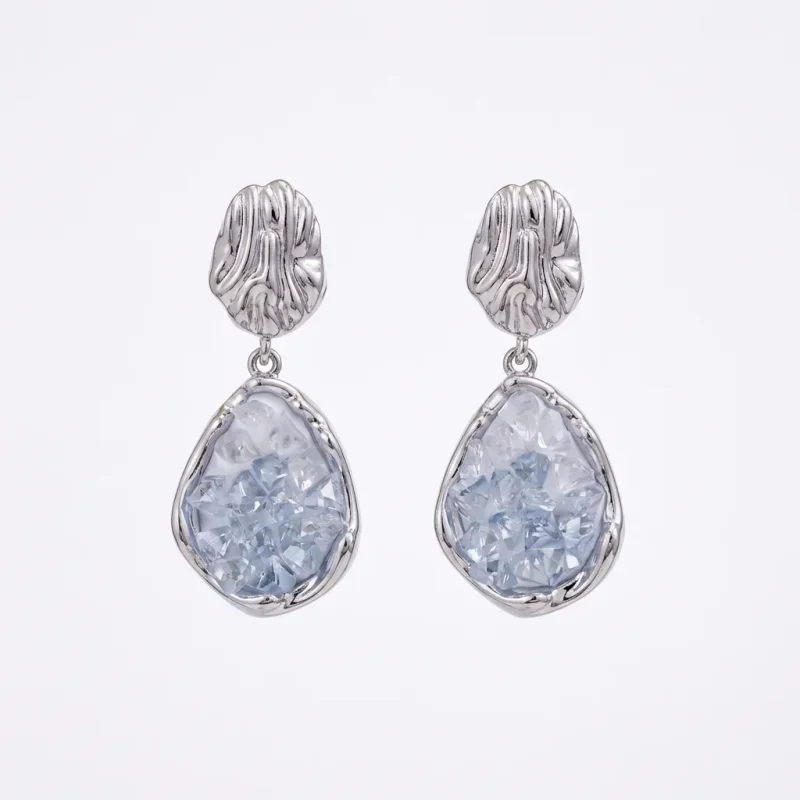 925 Sterling Silver Gold Plated Green Butterfly Gradient Stud Earrings - 1