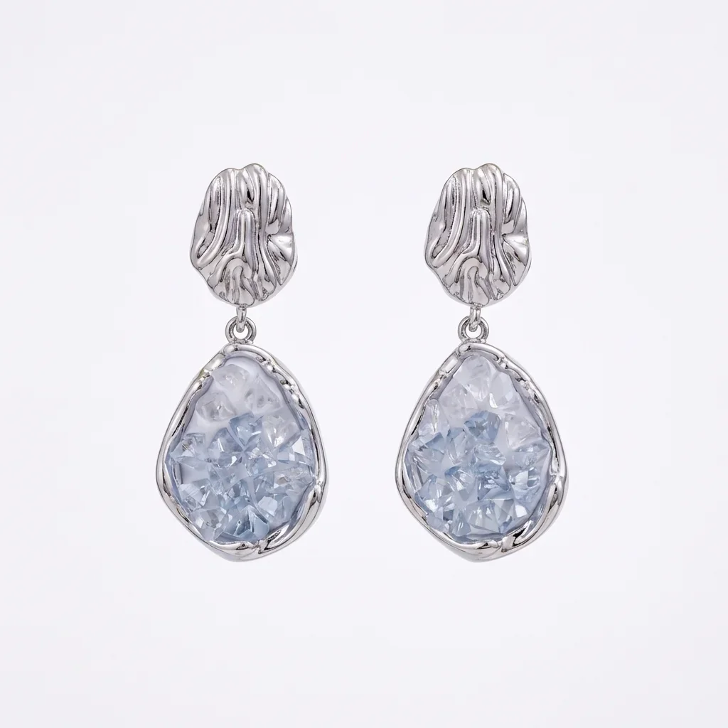 925 Sterling Silver Gold Plated Green Butterfly Gradient Stud Earrings