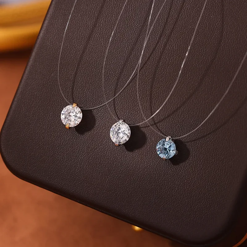 925 Sterling Silver Water Drop Zircon